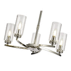 NL73109 Darling 5 Light Pendant/Semi Ceiling Polished Nickel