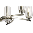 NL73109 Darling 5 Light Pendant/Semi Ceiling Polished Nickel