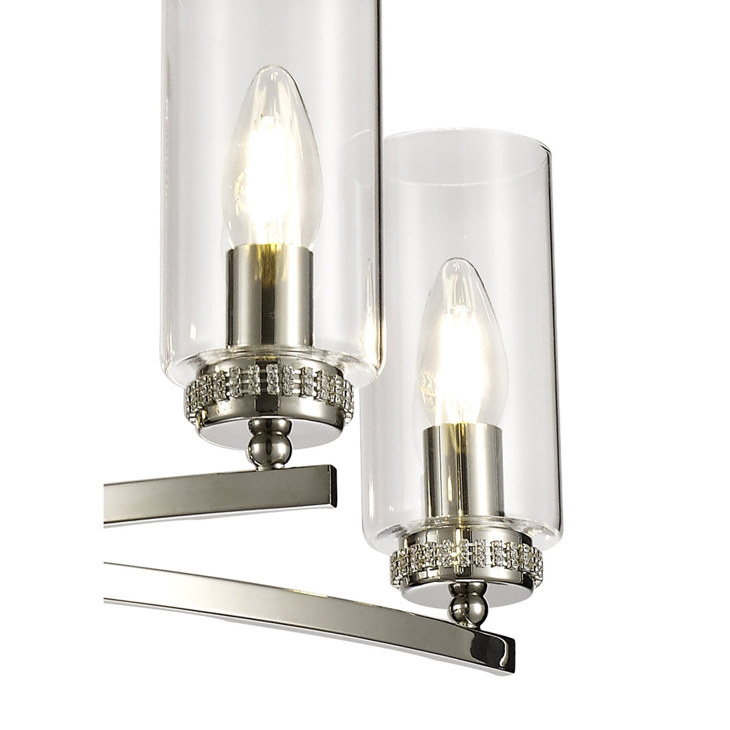 NL73109 Darling 5 Light Pendant/Semi Ceiling Polished Nickel