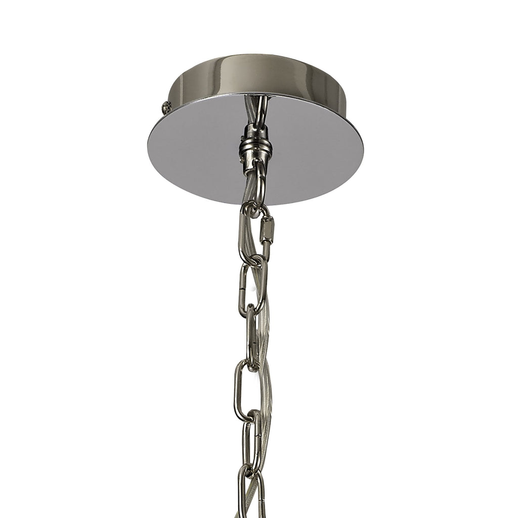 NL73119 Darling Pendant/Semi Ceiling 6 Light Polished Nickel