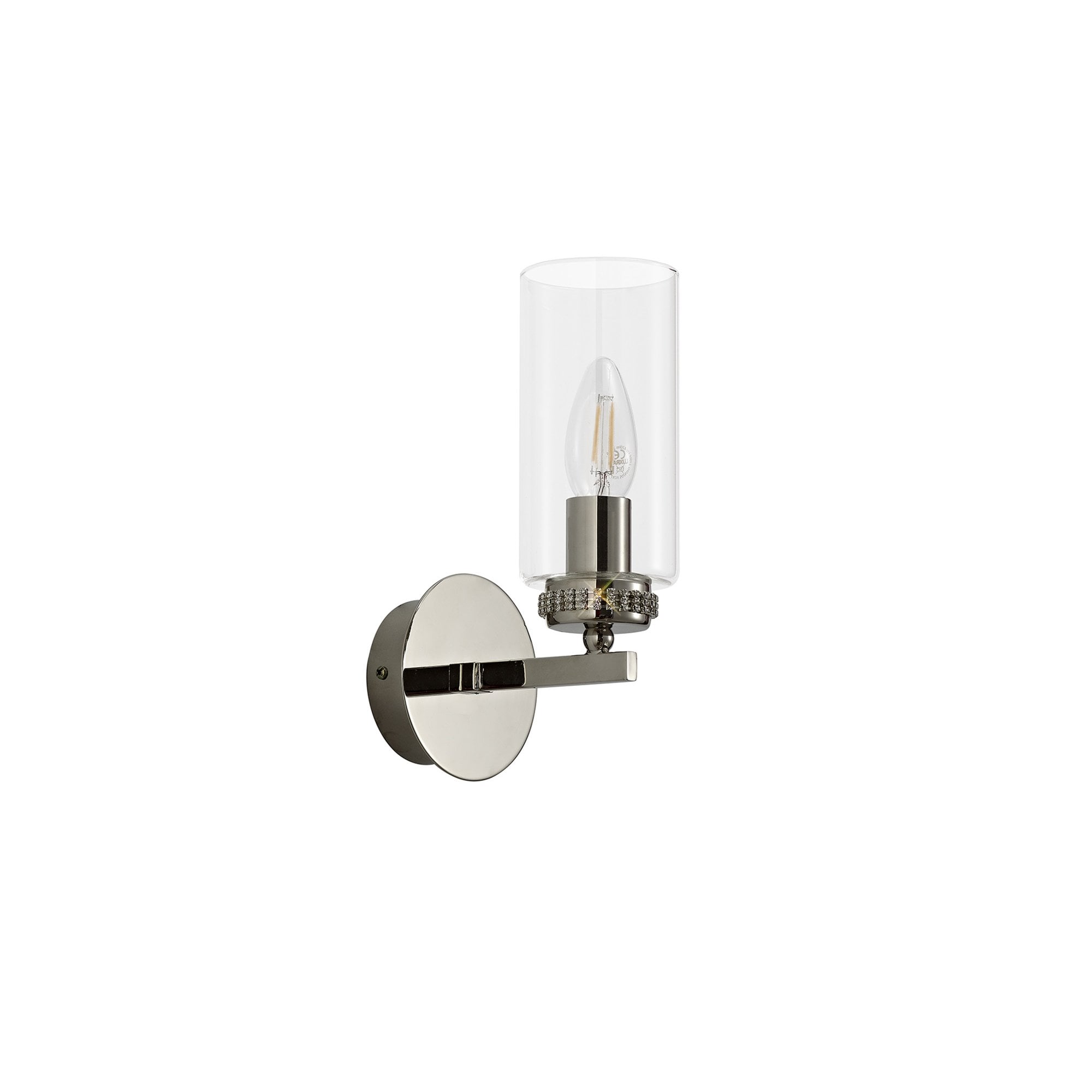 NL73129 Darling Wall Lamp Switched 1 Light Polished Nickel
