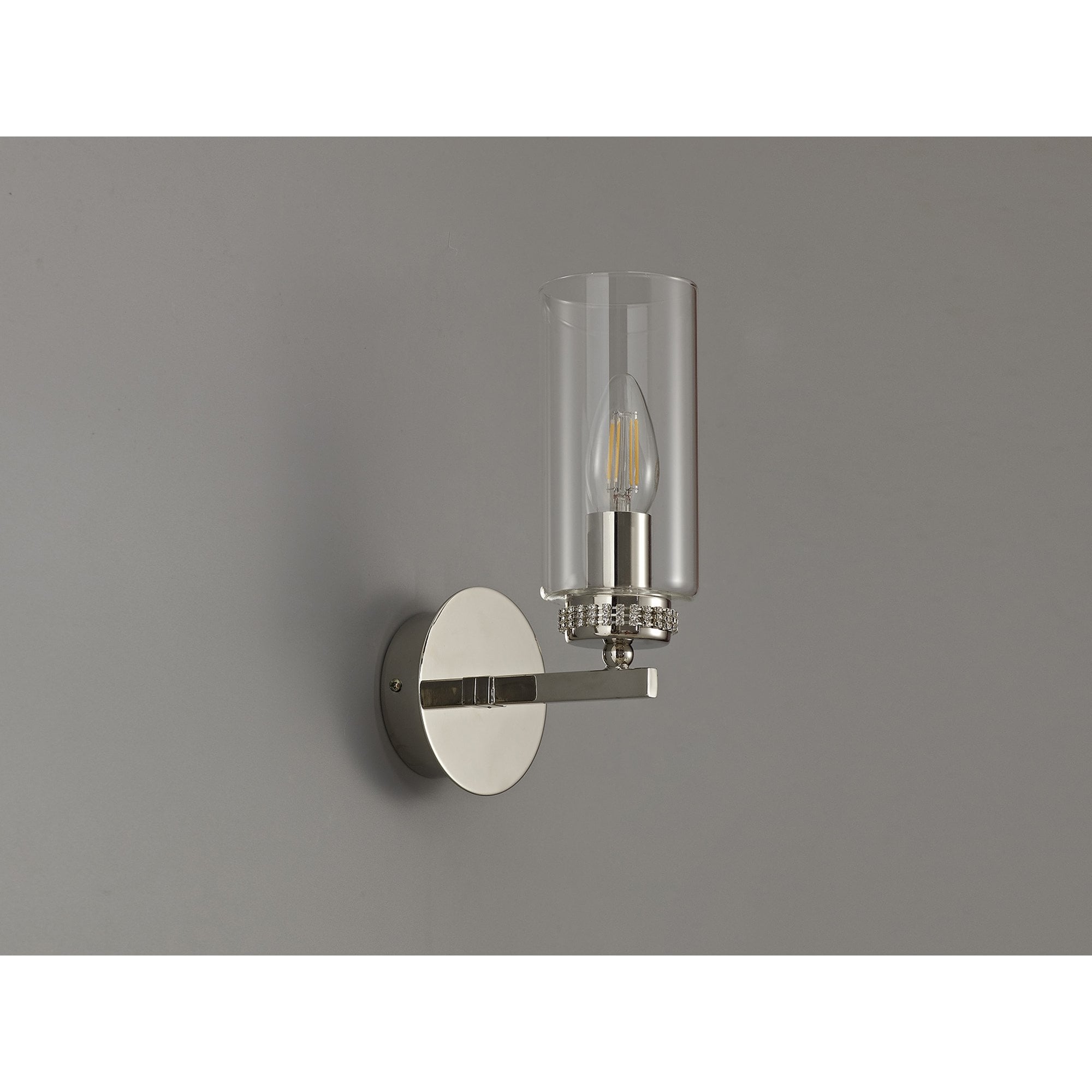 NL73129 Darling Wall Lamp Switched 1 Light Polished Nickel