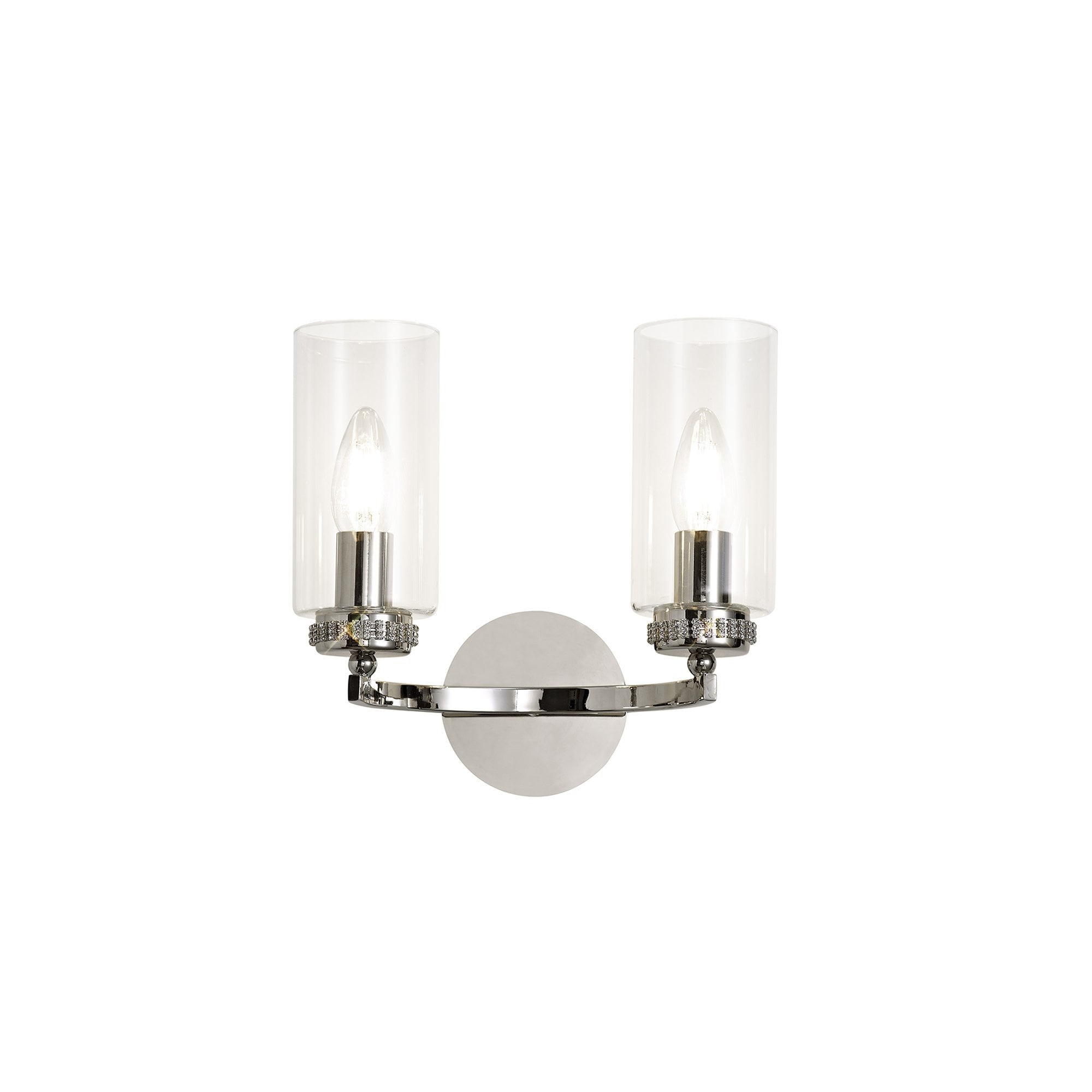 NL73139 Darling Wall Lamp Switched 2 Light Polished Nickel