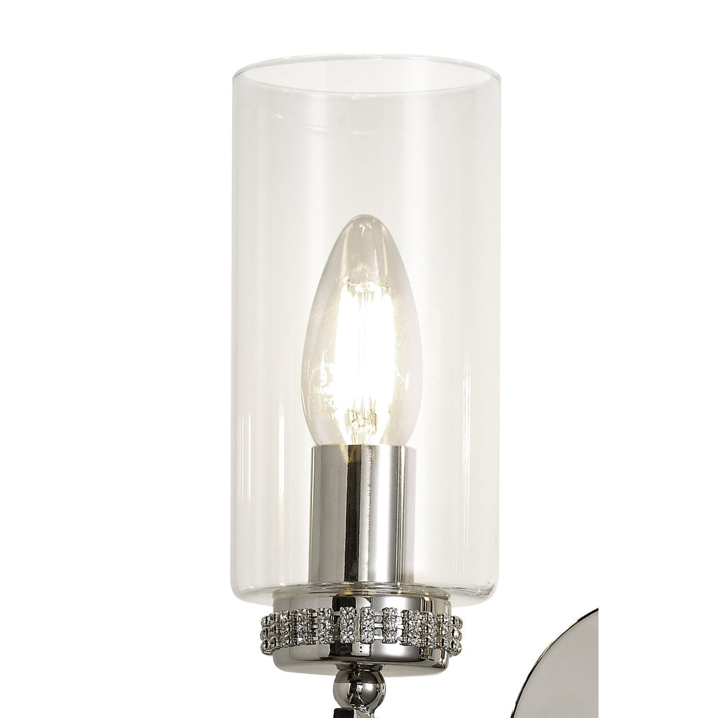 NL73139 Darling Wall Lamp Switched 2 Light Polished Nickel