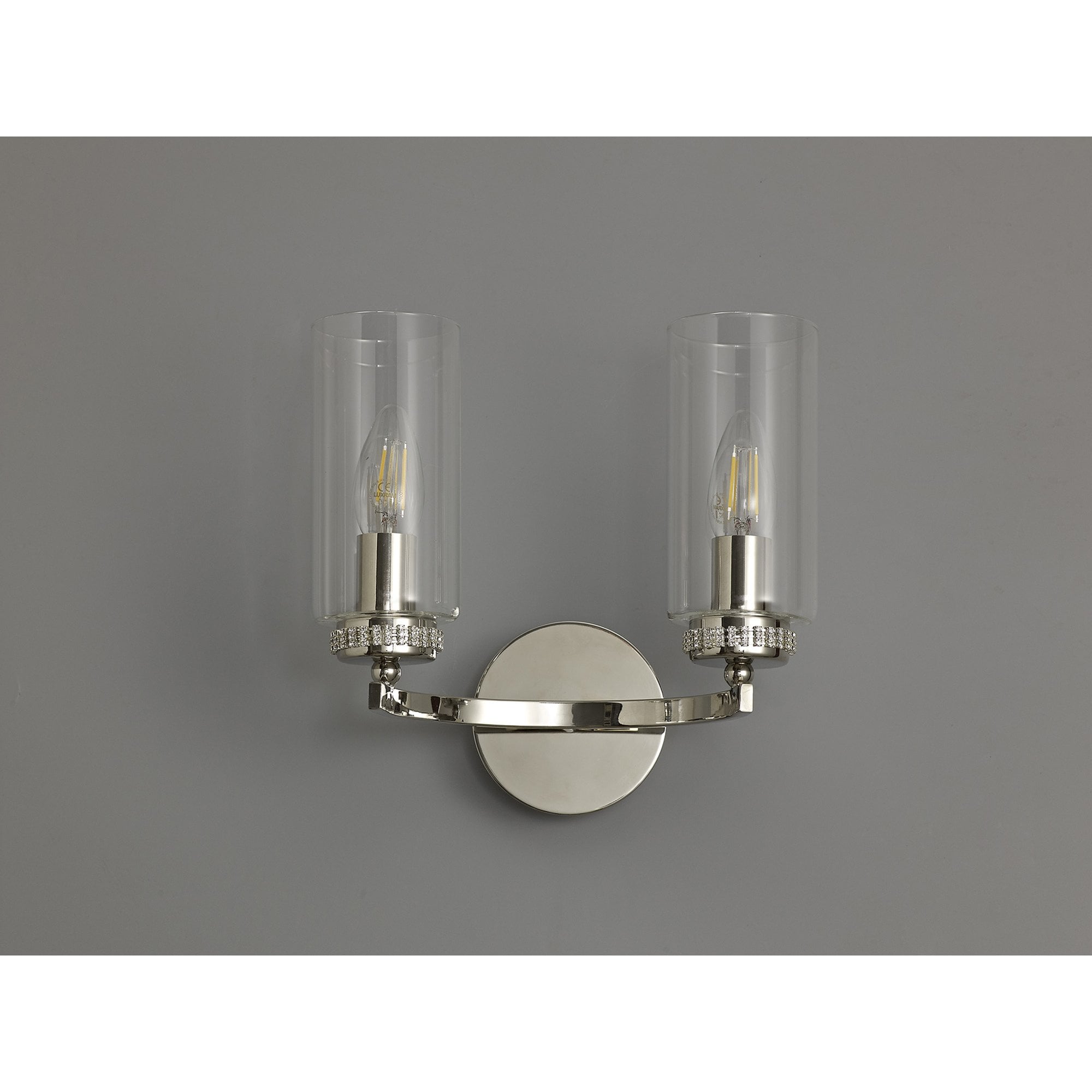 NL73139 Darling Wall Lamp Switched 2 Light Polished Nickel