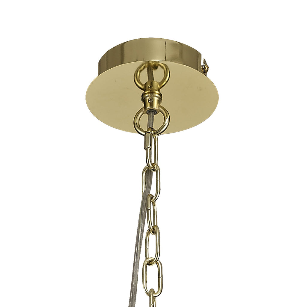 NL73209 Darling Pendant/Semi Ceiling 3 Light Polished Gold