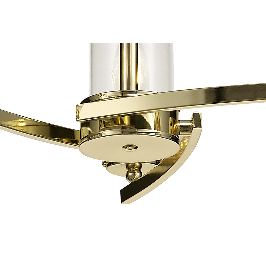 NL73209 Darling Pendant/Semi Ceiling 3 Light Polished Gold