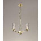NL73209 Darling Pendant/Semi Ceiling 3 Light Polished Gold