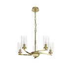 NL73219 Darling Pendant/Semi Ceiling 5 Light Polished Gold