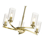 NL73219 Darling Pendant/Semi Ceiling 5 Light Polished Gold