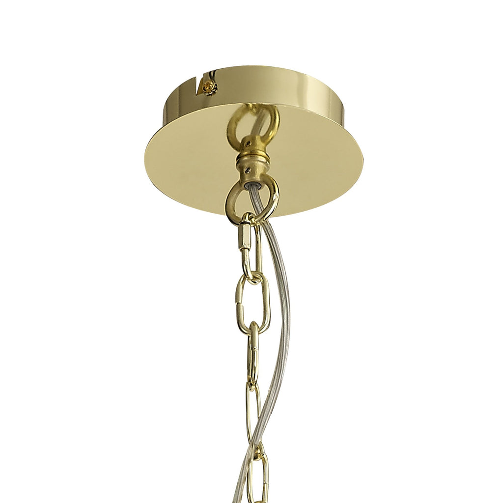 NL73229 Darling Pendant/Semi Ceiling 6 Light Polished Gold