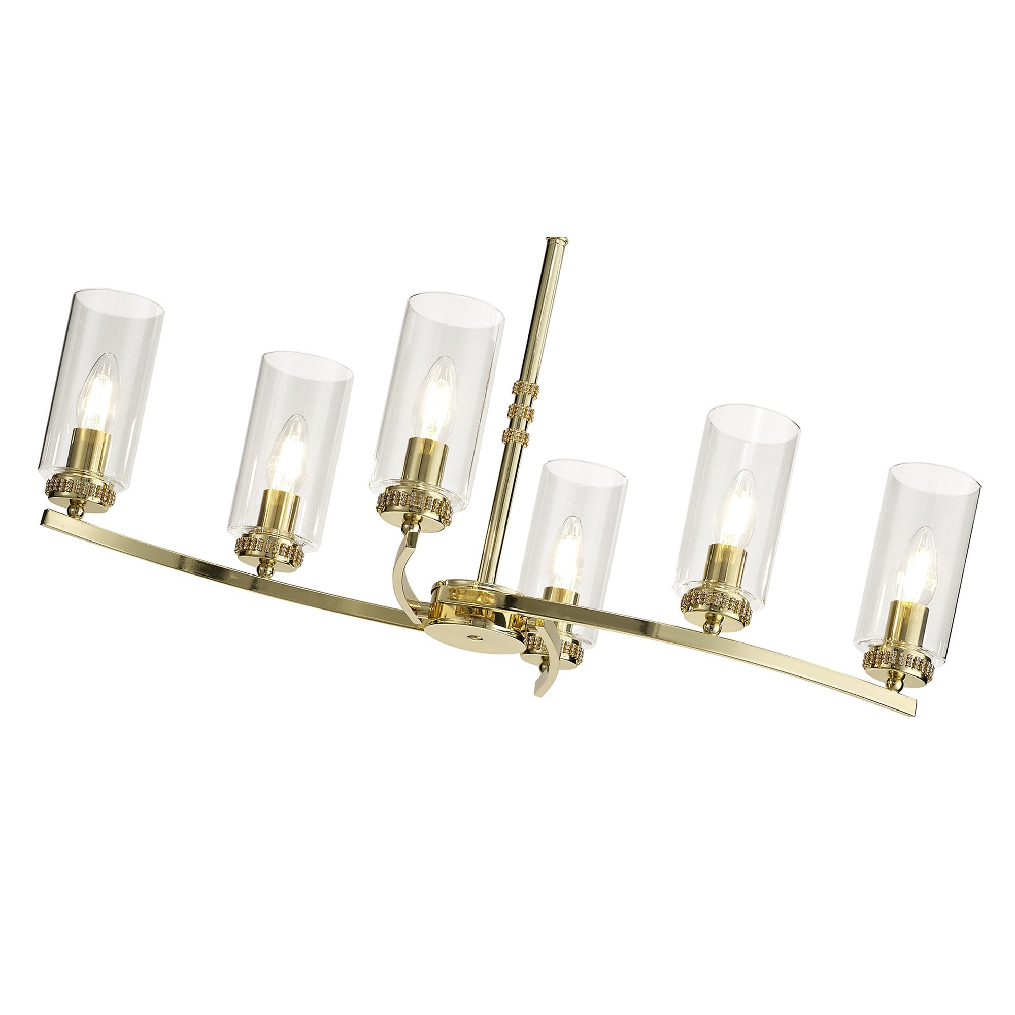 NL73229 Darling Pendant/Semi Ceiling 6 Light Polished Gold