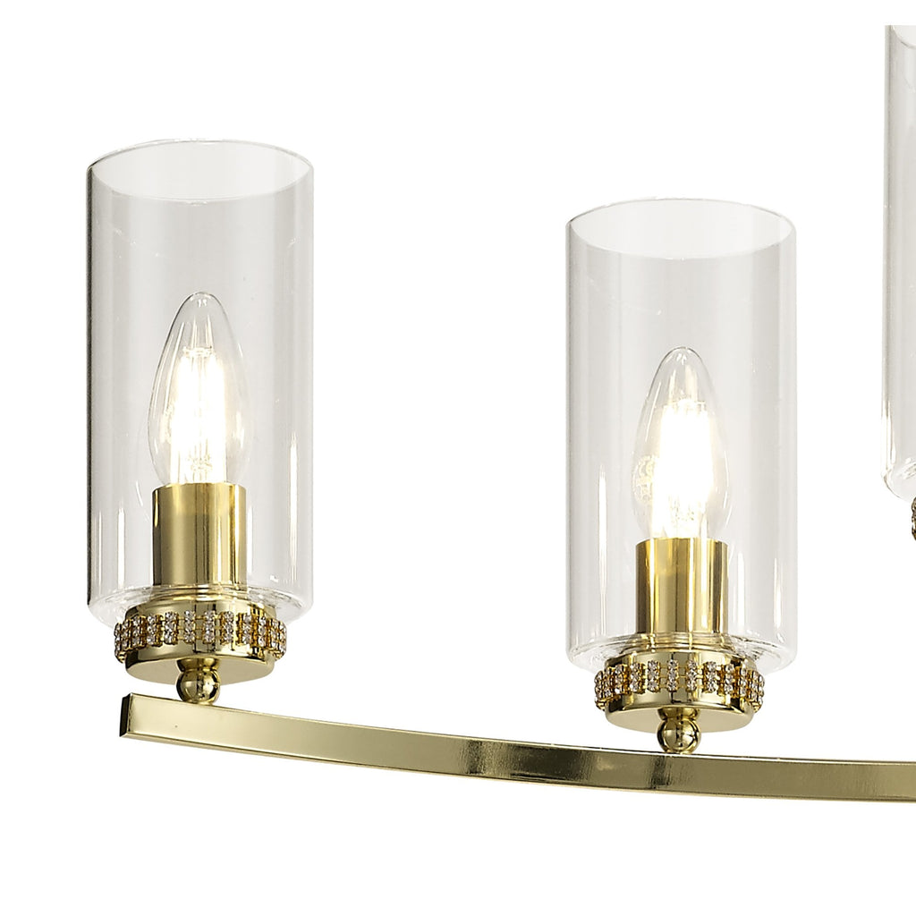 NL73229 Darling Pendant/Semi Ceiling 6 Light Polished Gold