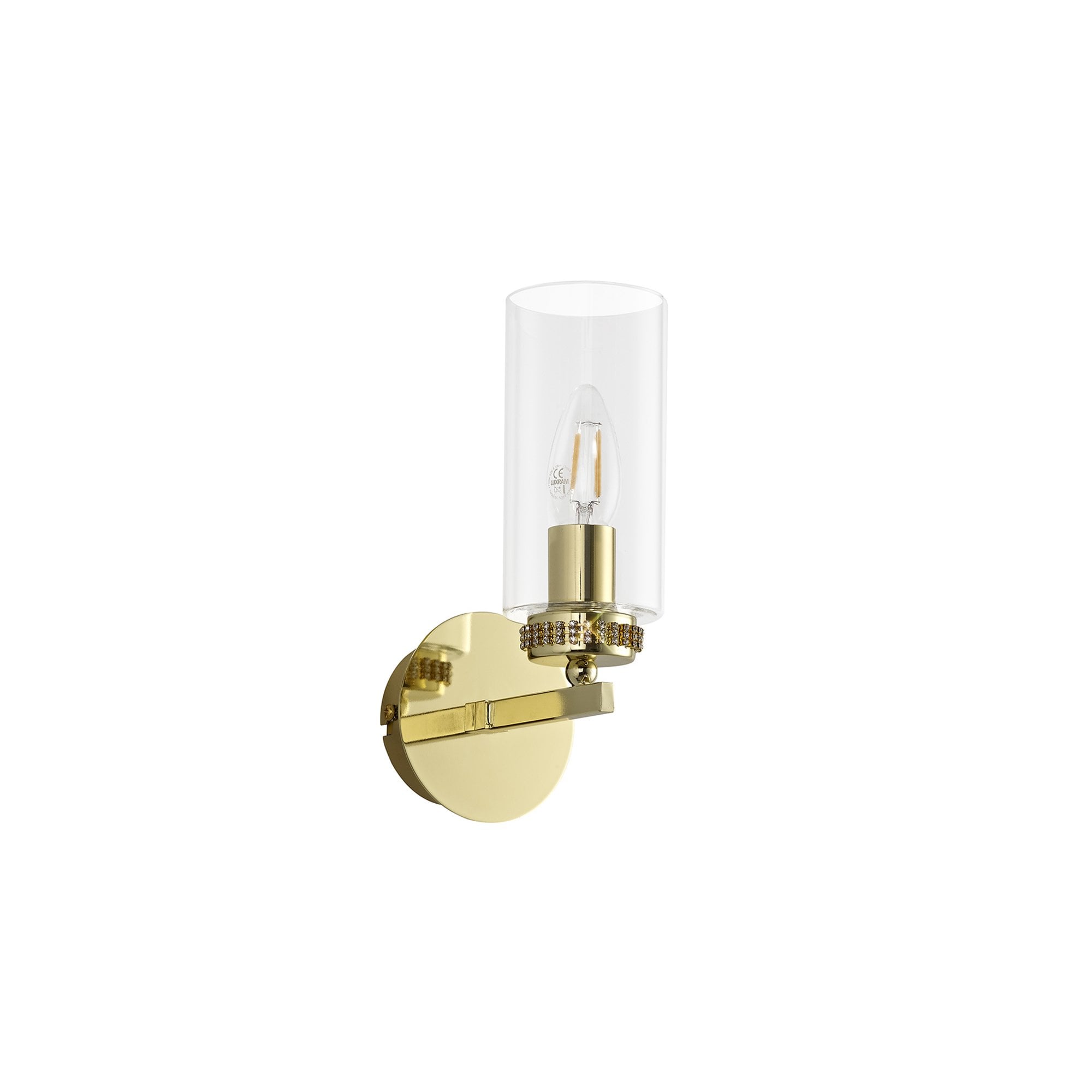NL73239 Darling Wall Lamp Switched 1 Light Polished Gold