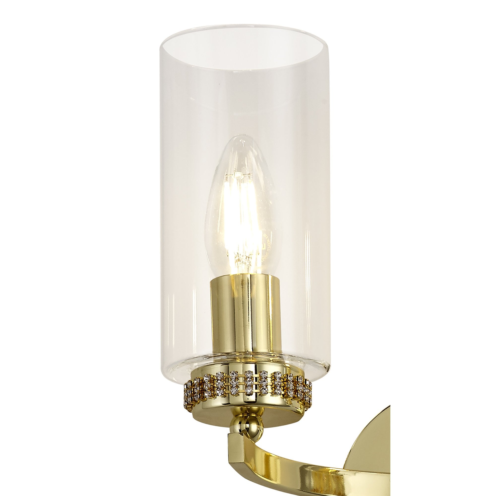NL73249 Darling Wall Lamp Switched 2 Light Polished Gold