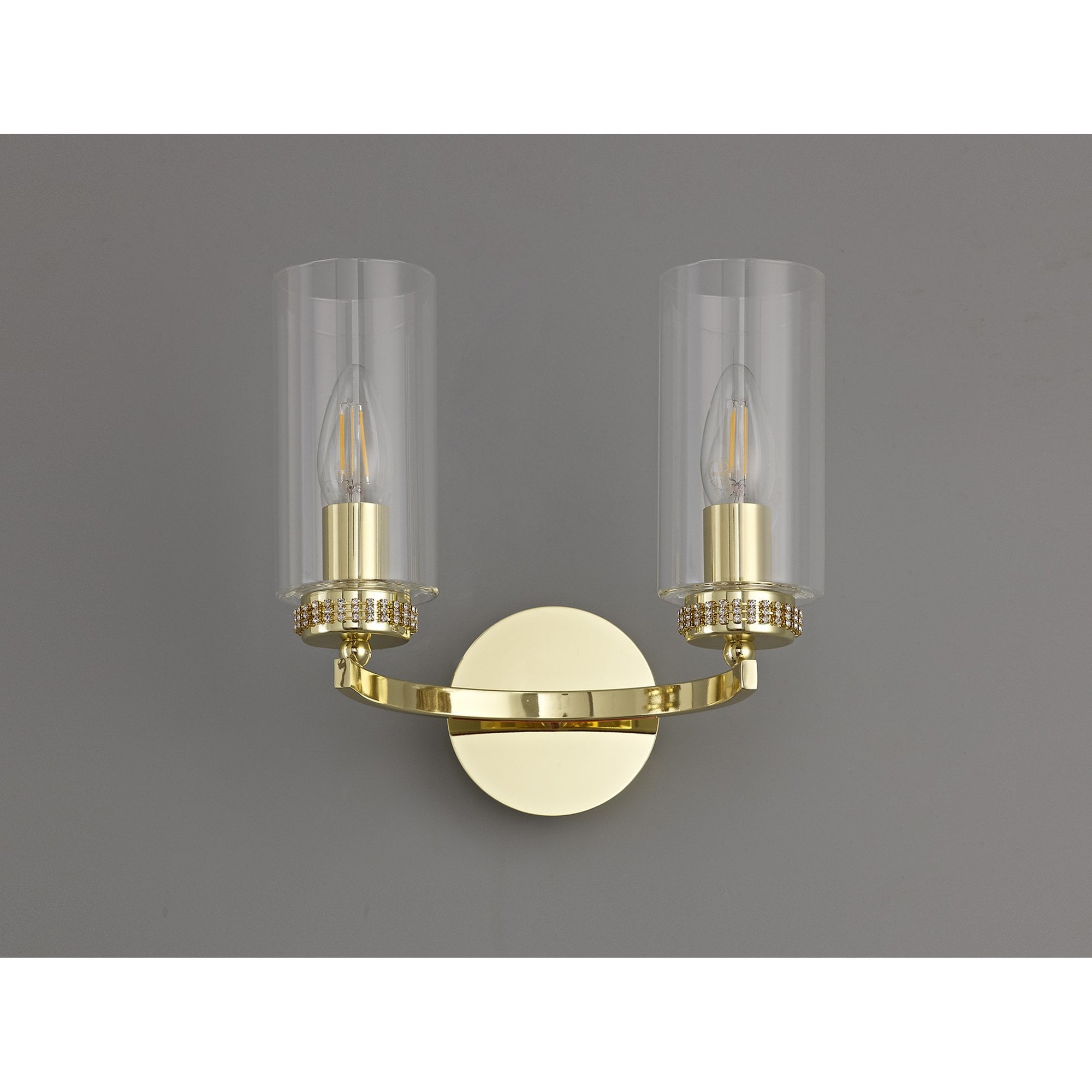 NL73249 Darling Wall Lamp Switched 2 Light Polished Gold