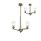 NL73259 Darling Pendant/Semi Ceiling 3 Light Antique Brass