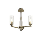 NL73259 Darling Pendant/Semi Ceiling 3 Light Antique Brass