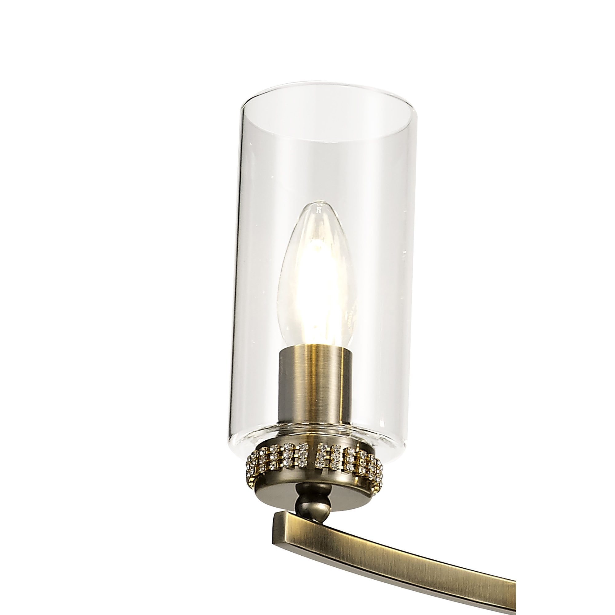 NL73259 Darling Pendant/Semi Ceiling 3 Light Antique Brass