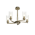 NL73269 Darling Pendant/Semi Ceiling 5 Light Antique Brass