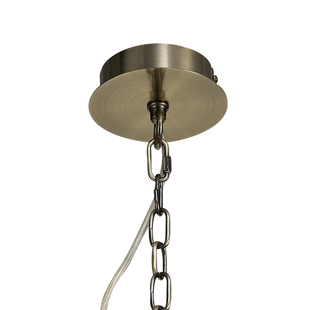 NL73269 Darling Pendant/Semi Ceiling 5 Light Antique Brass