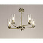 NL73269 Darling Pendant/Semi Ceiling 5 Light Antique Brass