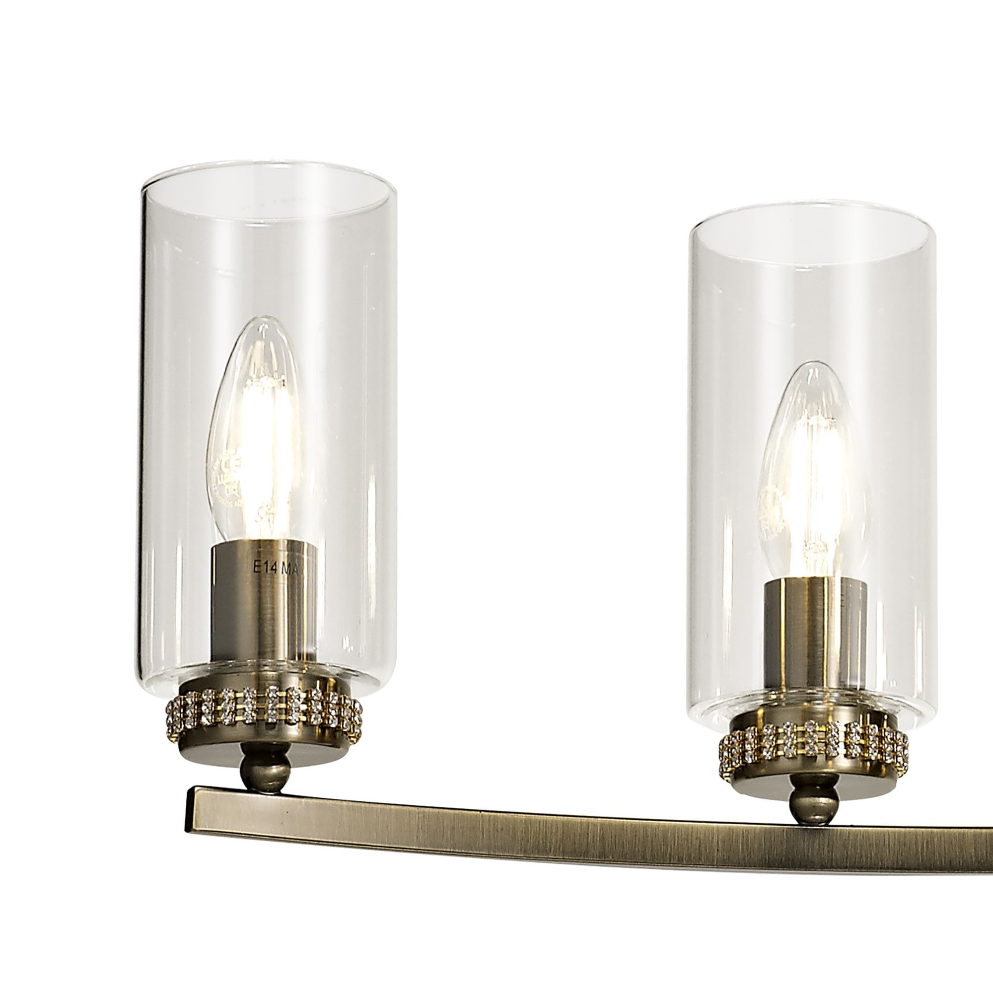 NL73279 Darling Pendant/Semi Ceiling 6 Light Antique Brass