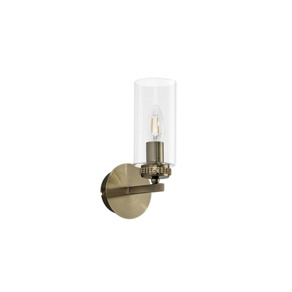 NL73289 Darling Wall Lamp Switched 1 Light Antique Brass