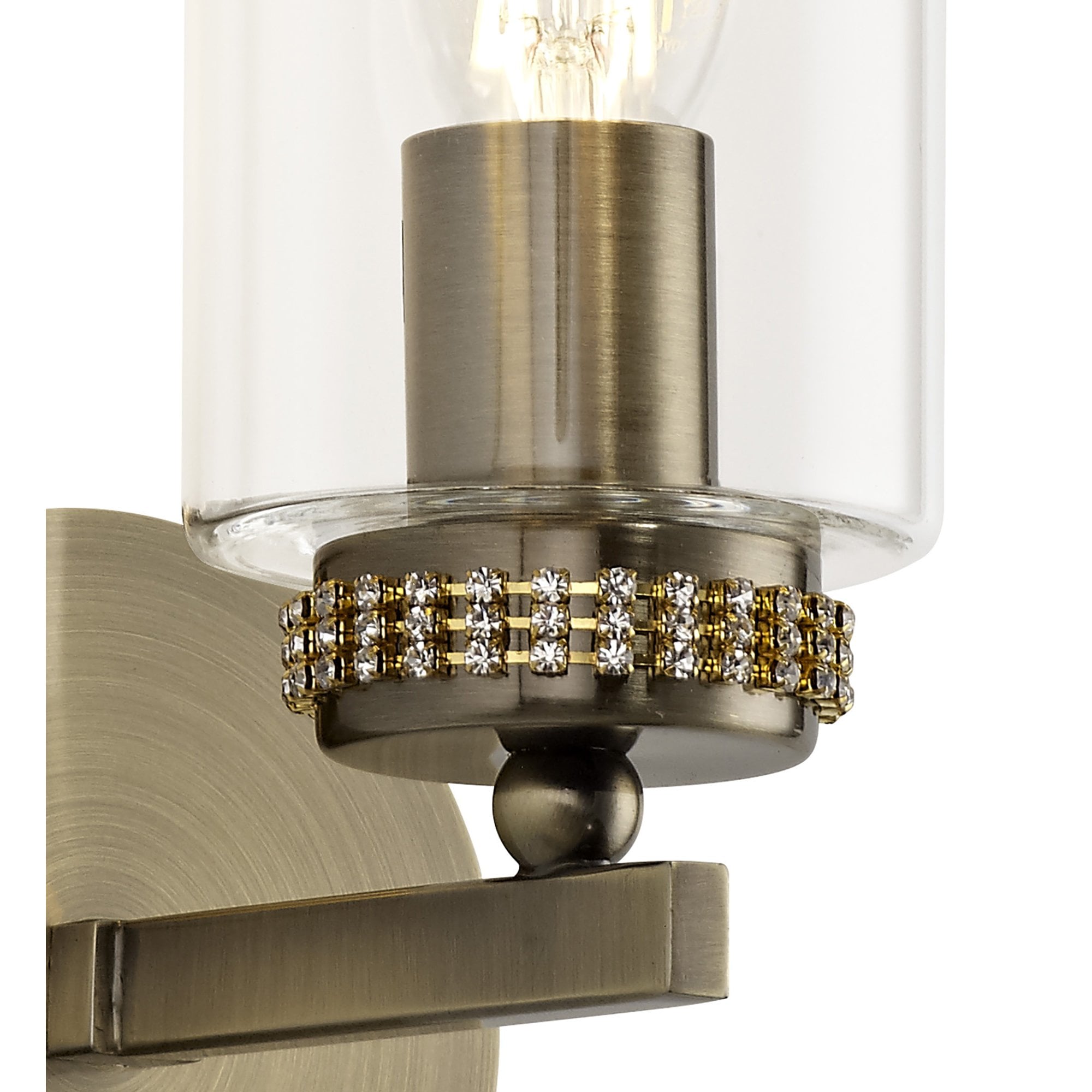 NL73289 Darling Wall Lamp Switched 1 Light Antique Brass