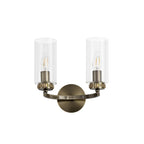 NL73299 Darling Wall Lamp Switched 2 Light Antique Brass