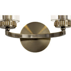 NL73299 Darling Wall Lamp Switched 2 Light Antique Brass