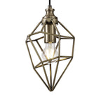 NL71309 Davie Small Pendant 1 Light Antique Brass