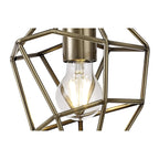 NL71309 Davie Small Pendant 1 Light Antique Brass