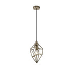 NL71309 Davie Small Pendant 1 Light Antique Brass