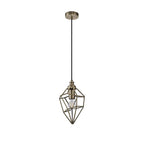 NL71309 Davie Small Pendant 1 Light Antique Brass