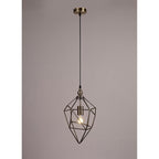 NL71319 Davie Medium Pendant 1 Light Antique Brass