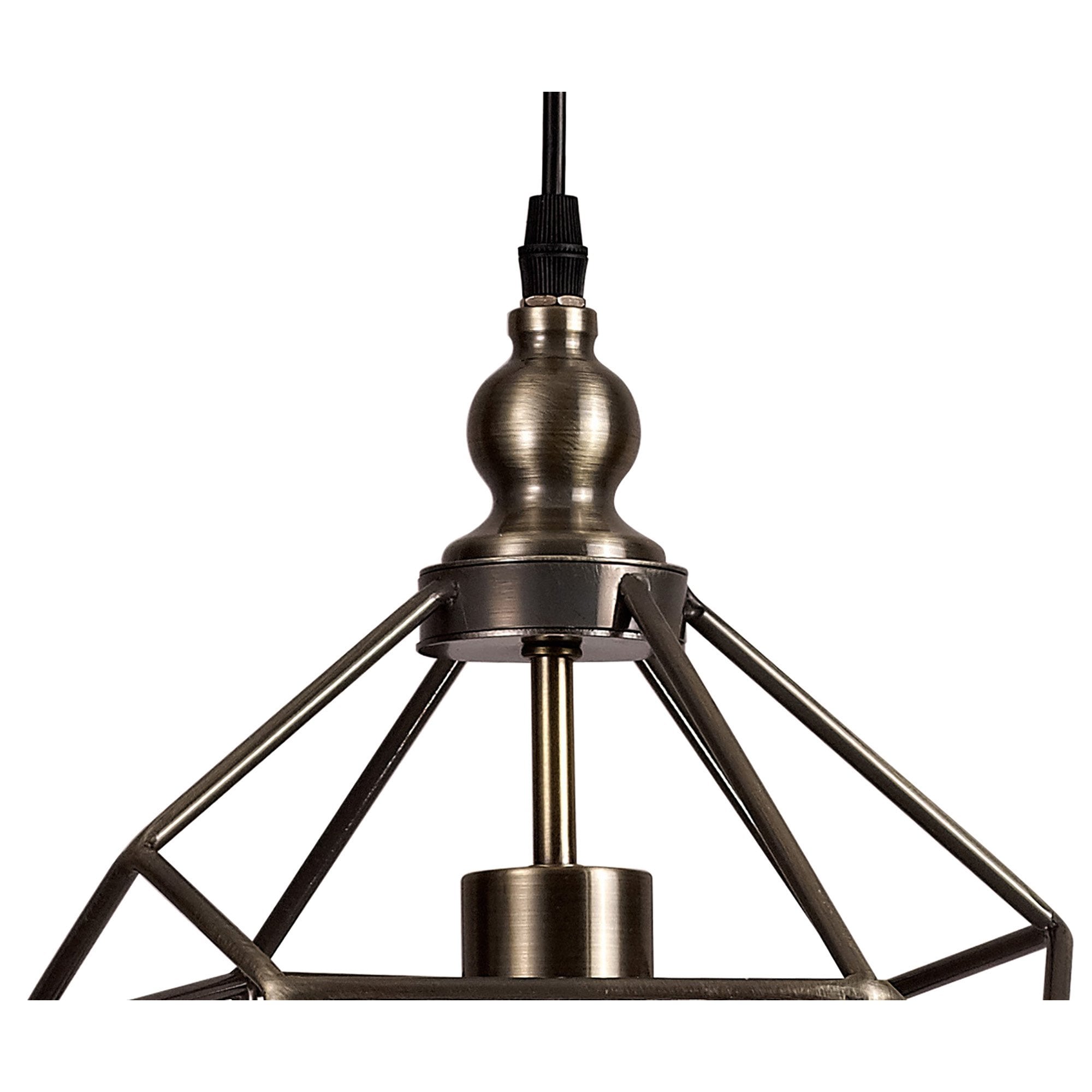 NL71319 Davie Medium Pendant 1 Light Antique Brass