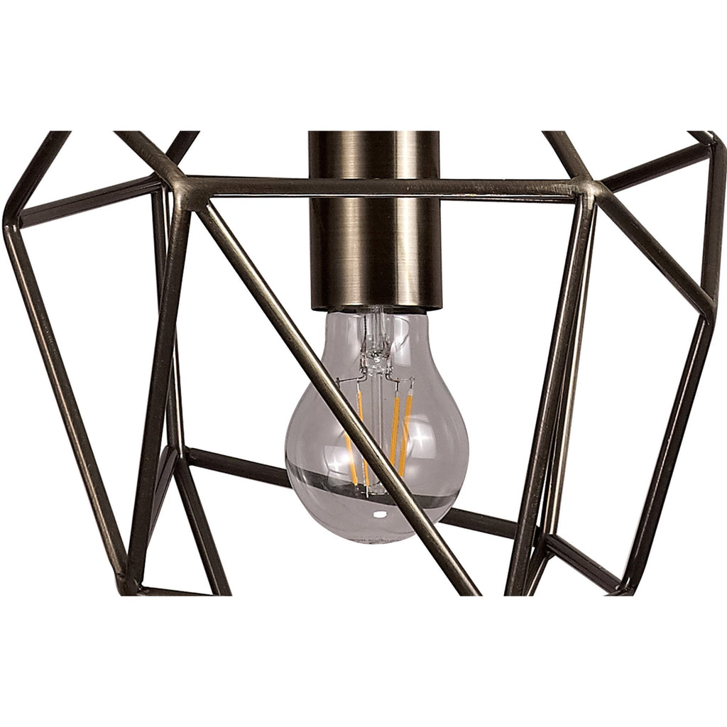 NL71319 Davie Medium Pendant 1 Light Antique Brass