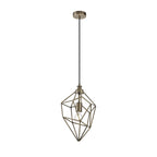 NL71319 Davie Medium Pendant 1 Light Antique Brass