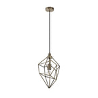 NL71319 Davie Medium Pendant 1 Light Antique Brass