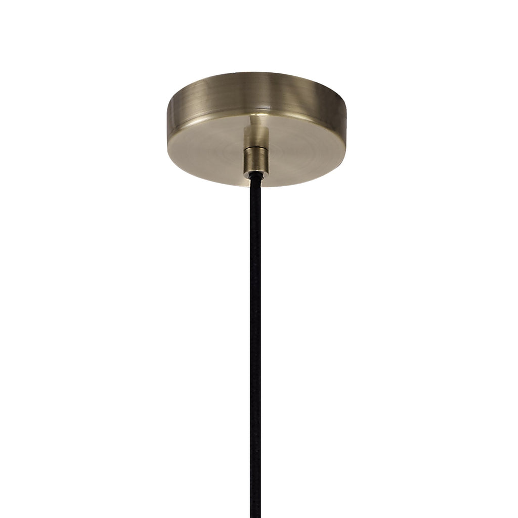 NL71329 Davie Large Pendant 1 Light Antique Brass