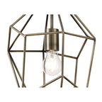 NL71329 Davie Large Pendant 1 Light Antique Brass