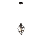 NL71389 Davie Small Pendant 1 Light Black Nickel