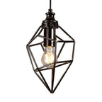 NL71389 Davie Small Pendant 1 Light Black Nickel
