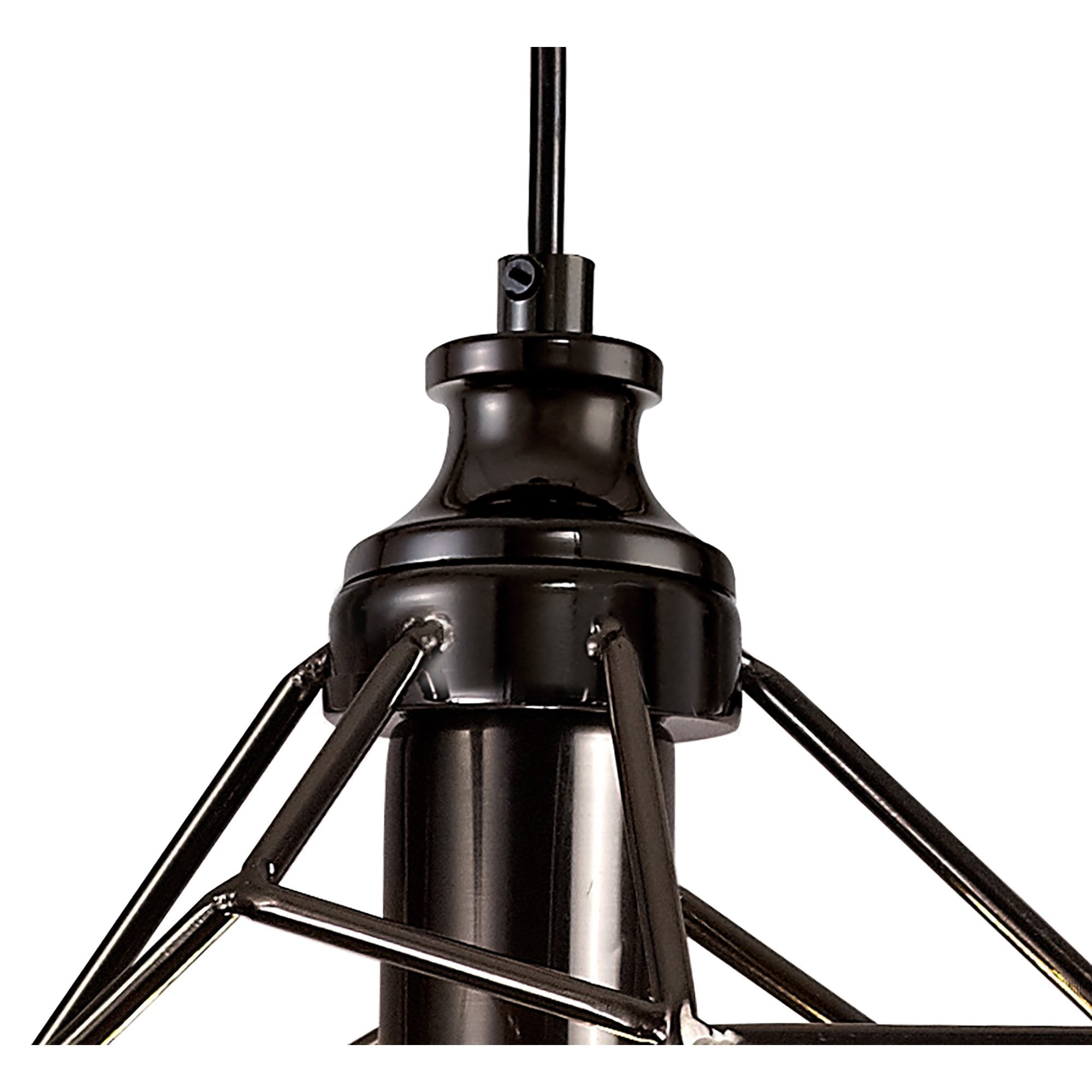 NL71389 Davie Small Pendant 1 Light Black Nickel
