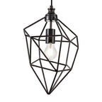 NL71599 Davie Medium Pendant 1 Light Black Nickel