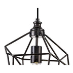 NL71599 Davie Medium Pendant 1 Light Black Nickel