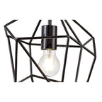 NL71599 Davie Medium Pendant 1 Light Black Nickel