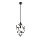 NL71599 Davie Medium Pendant 1 Light Black Nickel