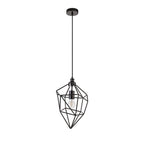 NL71599 Davie Medium Pendant 1 Light Black Nickel